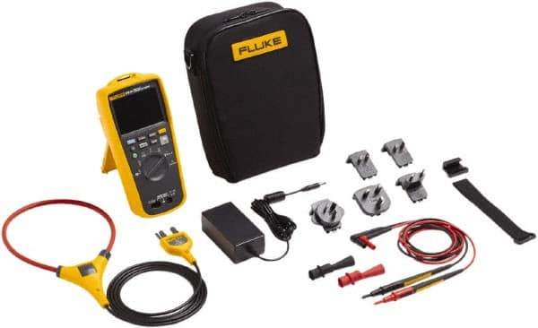 Fluke - 279FC/IFLEX, CAT IV, CAT III, 1,000 VAC/VDC, Digital True RMS Auto Ranging Manual Ranging Thermal Imaging Multimeter - 50 mOhm, Measures Voltage, Capacitance, Current, Frequency, Resistance, Temperature (IR) - Exact Tool & Supply
