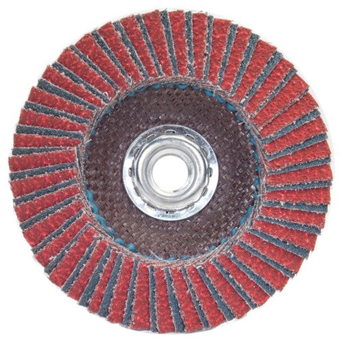 5″ × 5/8″-11″ Flap Disc RedHeat Type 29 Fiberglass 80 Grit - Exact Tool & Supply