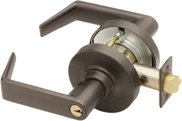 Schlage - Entrance Lever Lockset for 1-3/8" Thick Doors - Exact Tool & Supply
