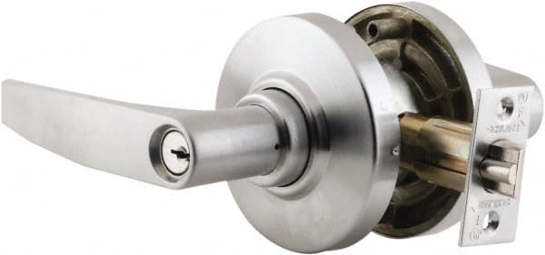 Schlage - Entrance Lever Lockset for 1-3/8" Thick Doors - Exact Tool & Supply