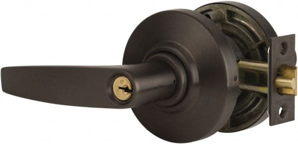 Schlage - Entrance Lever Lockset for 1-3/8" Thick Doors - Exact Tool & Supply