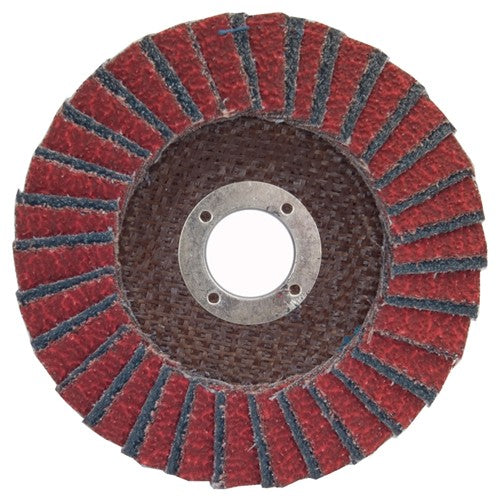 5″ × 7/8″ Flap Disc RedHeat Type 29 Fiberglass 36 Grit - Exact Tool & Supply