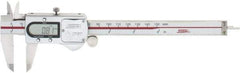 SPI - 0 to 150mm Range, 0.01mm Resolution, IP67 Electronic Caliper - Stainless Steel with 40mm Stainless Steel Jaws, 0.02mm Accuracy - Exact Tool & Supply