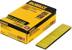 DeWALT - 1-1/4" Long x 1/4" Wide, 18 Gauge Crowned Construction Staple - Steel, Copper Finish, Chisel Point - Exact Tool & Supply