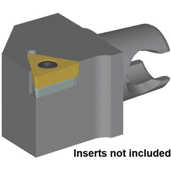 Kennametal - Right Hand Cut, Size KM20, TC..16T308 & TC..3252 Insert Compatiblity, External Modular Turning & Profiling Cutting Unit Head - 12.5mm Ctr to Cutting Edge, 25mm Head Length, Series KM Micro - Exact Tool & Supply