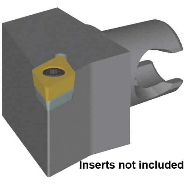 Kennametal - Right Hand Cut, Size KM20, DC.. 11T30.. & DC.. 32.52 Insert Compatiblity, External Modular Turning & Profiling Cutting Unit Head - 17mm Ctr to Cutting Edge, 25mm Head Length, Series KM Micro - Exact Tool & Supply