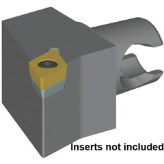 Kennametal - Right Hand Cut, Size KM20, DC.. 11T30.. & DC.. 32.52 Insert Compatiblity, External Modular Turning & Profiling Cutting Unit Head - 17mm Ctr to Cutting Edge, 25mm Head Length, Series KM Micro - Exact Tool & Supply