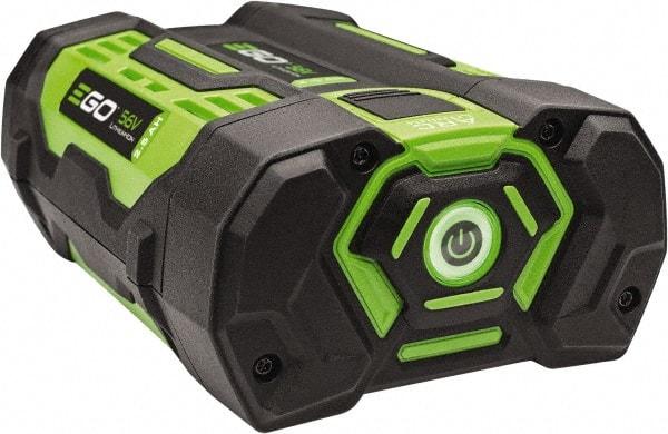 EGO Power Equipment - 3" Long x 3-13/32" Wide x 5-1/2" High Metal & Plastic Battery - For EGO Products - Exact Tool & Supply