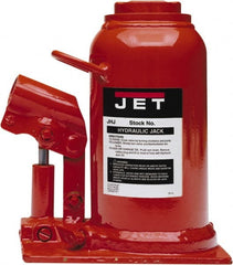 Jet - Manual Bottle, Screw, Ratchet & Hydraulic Jacks Type: Hydraulic Bottle Jack Load Capacity (Ton): 22-1/2 (Inch) - Exact Tool & Supply