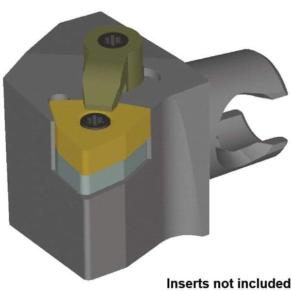 Kennametal - Left Hand Cut, Size KM20, WN.. 0804.. & WN.. 432 Insert Compatiblity, External Modular Turning & Profiling Cutting Unit Head - 12.5mm Ctr to Cutting Edge, 25mm Head Length, Series Kenloc - Exact Tool & Supply