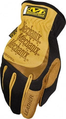 Mechanix Wear - Size XL (11) Split Leather Work Gloves - For General Purpose, Uncoated, Slip-On Cuff, Full Fingered, Black, Paired - Exact Tool & Supply