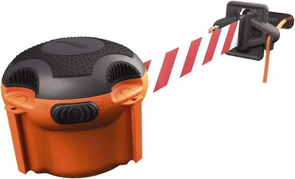 PRO-SAFE - 7-11/16" Wide x 5" High Barricade Tape Dispenser - 1.97 Lb, Orange - Exact Tool & Supply