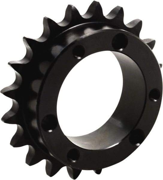 Tritan - 24 Teeth, 5/8" Chain Pitch, Chain Size 50, QD Sprocket - 4.788" Pitch Diam, 5.118" Outside Diam - Exact Tool & Supply