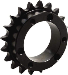 Tritan - 22 Teeth, 3/4" Chain Pitch, Chain Size 60, QD Sprocket - 5.27" Pitch Diam, 5.669" Outside Diam - Exact Tool & Supply