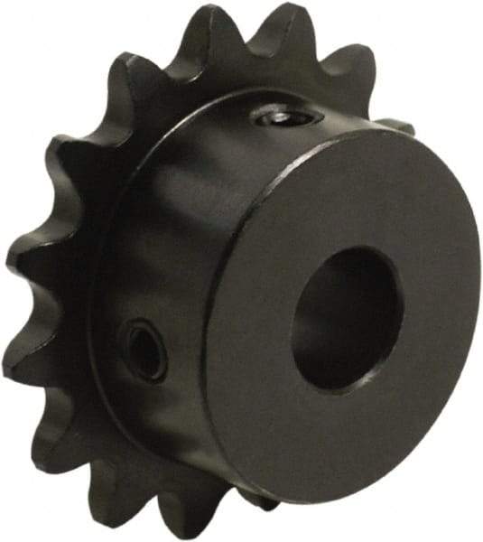 Tritan - 13 Teeth, 3/8" Chain Pitch, Chain Size 35, Finished Bore Sprocket - 1.567" Pitch Diam, 1.732" Outside Diam - Exact Tool & Supply