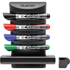 Quartet - Assorted Colors, Prestige 2 Connects Marker Caddy with Markers & Eraser - Includes 4 Chisel-Tip Markers, For Use with Dry Erase Marker Boards - Exact Tool & Supply