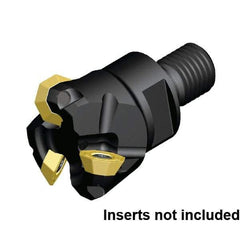 Kennametal - 40mm Cut Diam, 3.5mm Max Depth of Cut, 64mm OAL, Indexable Chamfer & Angle End Mill - OFPT06L5AFENGB Insert Style, Modular Connection Shank, 45° Lead Angle, Through Coolant - Exact Tool & Supply