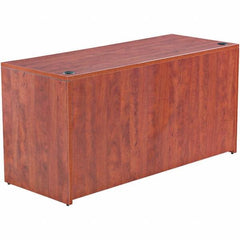 ALERA - 59.13" Long x 29.63" High x 23.63" Deep, Credenza - Medium Cherry, Woodgrain Laminate - Exact Tool & Supply