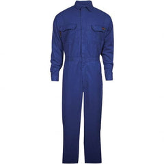 National Safety Apparel - Size XL Tall Royal Blue HRC 2 Flame Resistant/Retardant Coveralls - Exact Tool & Supply