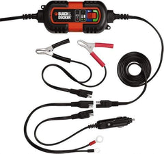 Black & Decker - 6/12 Volt Automatic Charger/Maintainer - 2 Amps - Exact Tool & Supply
