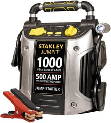 Stanley - 12 Volt Jump Starter - 500 Amps, 1,000 Peak Amps - Exact Tool & Supply