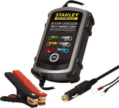 Stanley - 12 Volt Automatic Charger/Maintainer - 8 Amps - Exact Tool & Supply