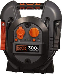 Black & Decker - 12 Volt Jump Starter - 300 Amps, 600 Peak Amps - Exact Tool & Supply