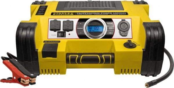 Stanley - 12 Volt Jump Starter with Inflator - 700 Amps, 1,400 Peak Amps - Exact Tool & Supply