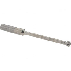 Accupro - 1/4° 1/4" Cut Diam, 1/8" Cut Width, 1/4" Shank, Solid Carbide Double-Angle Cutter - Exact Tool & Supply