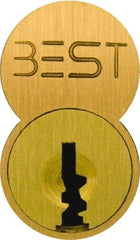 Best - Best I/C Core Small Format IC Cylinder - Satin Bronze Coated, Brass/Zinc Alloy - Exact Tool & Supply