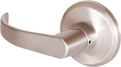 Stanley - Grade 2 Dummy Lever Lockset - 2-3/8 & 2-3/4" Back Set, Keyless Cylinder, Brass Alloy, Satin Nickel Finish - Exact Tool & Supply