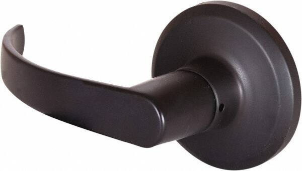 Stanley - Grade 2 Dummy Lever Lockset - 2-3/8 & 2-3/4" Back Set, Keyless Cylinder, Brass Alloy, Oil Rubbed Bronze Finish - Exact Tool & Supply