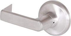 Stanley - Grade 2 Dummy Lever Lockset - 2-3/8 & 2-3/4" Back Set, Keyless Cylinder, Brass Alloy, Satin Chrome Finish - Exact Tool & Supply