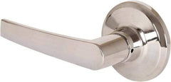 Stanley - Grade 2 Dummy Lever Lockset - 2-3/8 & 2-3/4" Back Set, Keyless Cylinder, Brass Alloy, Bright Chrome Finish - Exact Tool & Supply