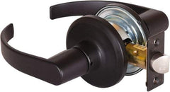Stanley - Grade 2 Passage Lever Lockset - 2-3/8 & 2-3/4" Back Set, Keyless Cylinder, Brass Alloy, Oil Rubbed Bronze Finish - Exact Tool & Supply