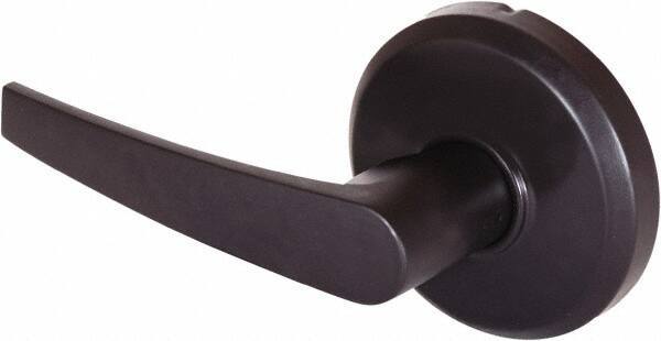 Stanley - Grade 2 Dummy Lever Lockset - 2-3/4" Back Set, Keyless Cylinder, Brass Alloy, Oil Rubbed Bronze Finish - Exact Tool & Supply