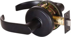 Stanley - Grade 2 Dummy Lever Lockset - 2-3/4" Back Set, Keyless Cylinder, Brass Alloy, Oil Rubbed Bronze Finish - Exact Tool & Supply