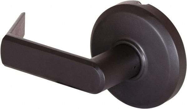 Stanley - Grade 2 Dummy Lever Lockset - 2-3/4" Back Set, Keyless Cylinder, Brass Alloy, Oil Rubbed Bronze Finish - Exact Tool & Supply