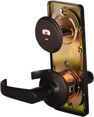 Stanley - Grade 2 Passage Lever Lockset - 2-3/4" Back Set, Keyless Cylinder, Brass Alloy, Oil Rubbed Bronze Finish - Exact Tool & Supply
