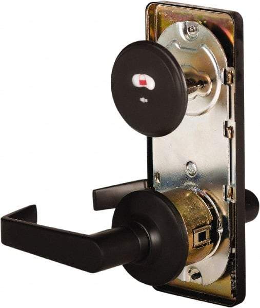 Stanley - Grade 2 Passage Lever Lockset - 2-3/4" Back Set, Keyless Cylinder, Brass Alloy, Oil Rubbed Bronze Finish - Exact Tool & Supply