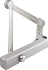 Stanley - 12-1/4" Closer Body Length, Multi-Size Closer Manual Damper - Painted Aluminum Finish, Reversible - Exact Tool & Supply