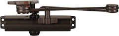 Stanley - 9-3/4" Closer Body Length, Multi-Size Closer Manual Damper - Painted Aluminum Finish, Reversible - Exact Tool & Supply
