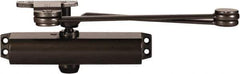 Stanley - 9-3/4" Closer Body Length, Multi-Size Closer Manual Damper - Painted Aluminum Finish, Reversible - Exact Tool & Supply