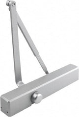 Stanley - Multisized Power Operated Damper - Multimount, Reversible Hand, Painted Aluminum Finish - Exact Tool & Supply