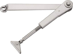 Stanley - Multisized Power Operated Damper - Multimount, Reversible Hand, Painted Aluminum Finish - Exact Tool & Supply