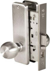 Stanley - Grade 1 Office Lever Lockset - 2-3/4" Back Set, Best SFIC Cylinder, Brass Alloy, Satin Chrome Finish - Exact Tool & Supply