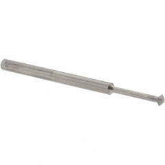 Accupro - 1/8° 1/8" Cut Diam, 0.062" Cut Width, 1/8" Shank, Solid Carbide Double-Angle Cutter - Exact Tool & Supply