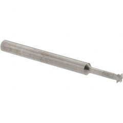 Accupro - 1/8° 1/8" Cut Diam, 0.036" Cut Width, 1/8" Shank, Solid Carbide Double-Angle Cutter - Exact Tool & Supply