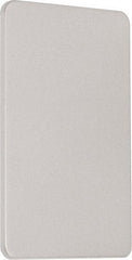 Precision - 15" OAL Nonhanded Flatbar - 32 to 36" Door Width, Satin Stainless Steel Finish, Grade 1, 2100 Series - Exact Tool & Supply