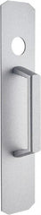 Precision - 8" OAL Nonhanded Flatbar - 32 to 36" Door Width, Painted Aluminum Finish, Grade 1, Stanley Commercial Hardware - Exact Tool & Supply